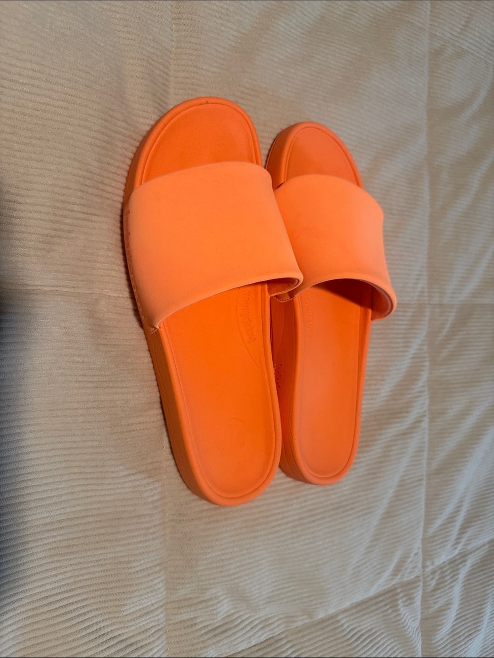 Lululemon Men’s Neon Orange Slide Sandals